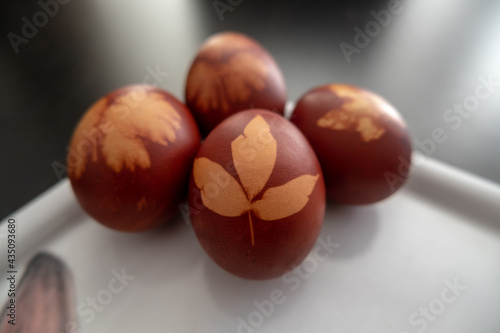 natural print on easter eggs © Andrew