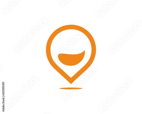 smile location abstract vector