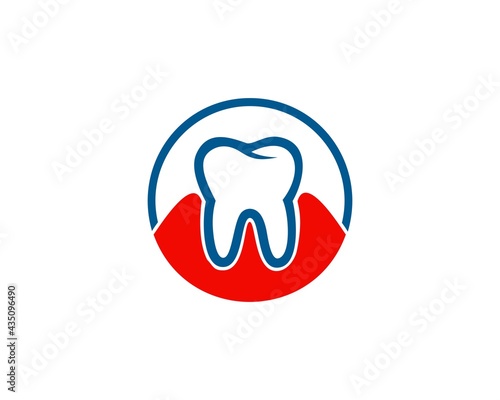 simple oral dental vector logo