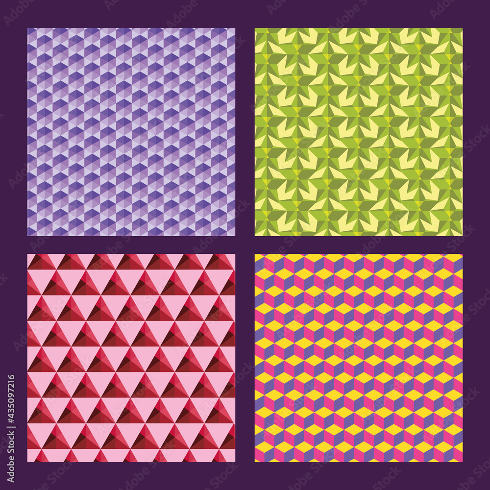 colorful geometrics patterns