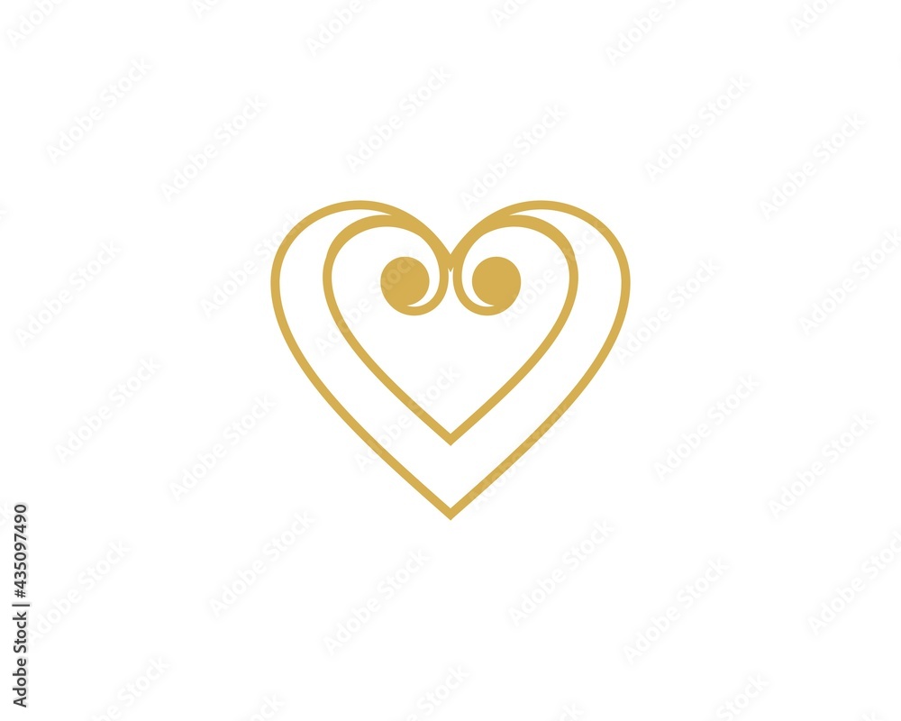 simple ornament love vector simple ornament love vector