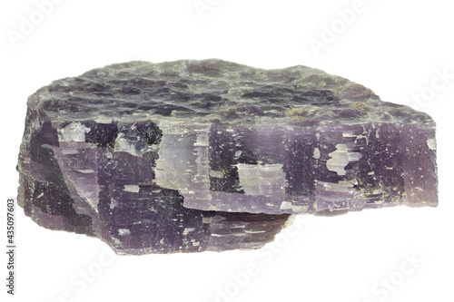 lepidolite from Minas Gerais, Brasil isolated on white background