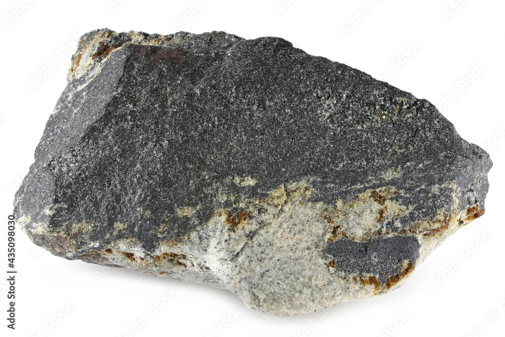 magnetite from Kiruan, Sweden isolated on white background magnetite from Kiruan, Sweden isolated on white background