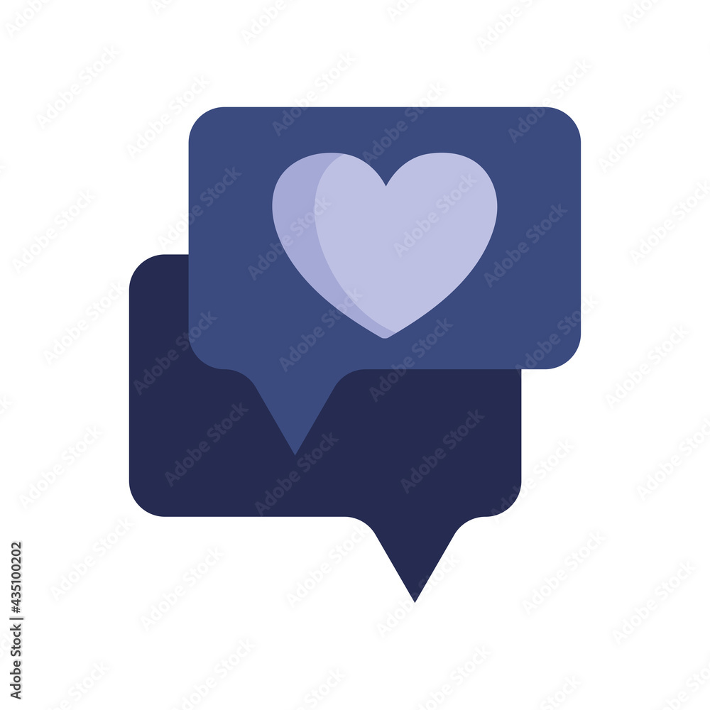 speech bubble love speech bubble love