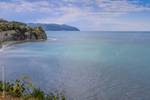 The beginning of spring in a resort town on the Black Sea coast