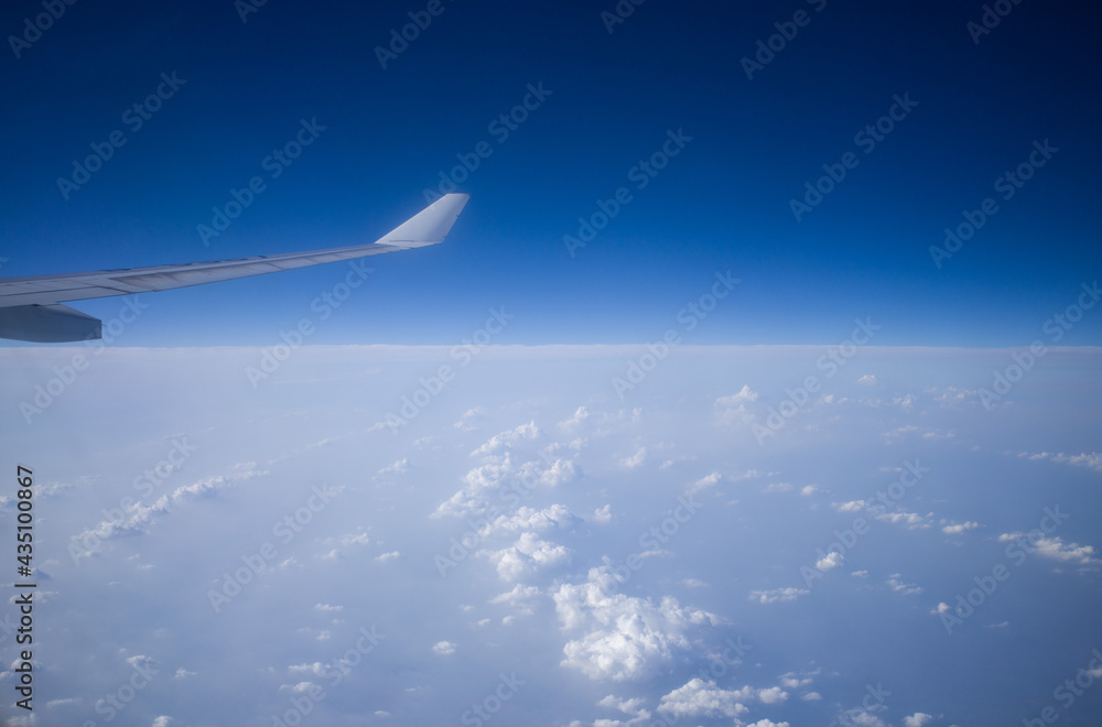 view from the airplane window view from the airplane window