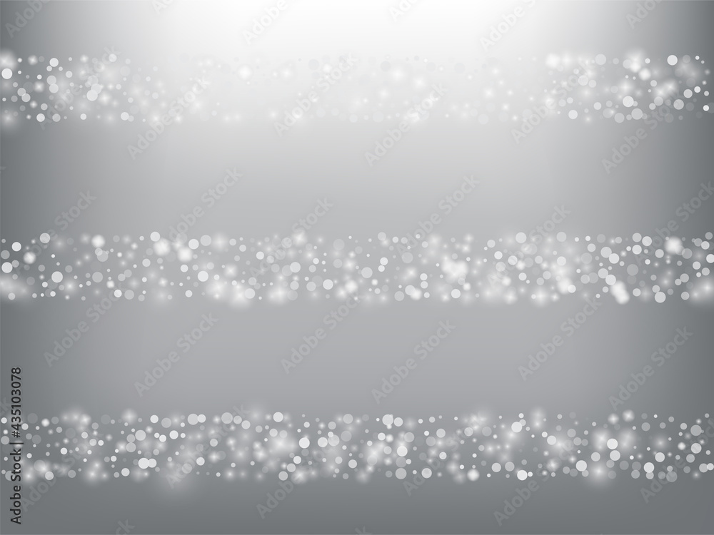 Fototapeta premium Winter Holidays Falling Snow Vector Background.