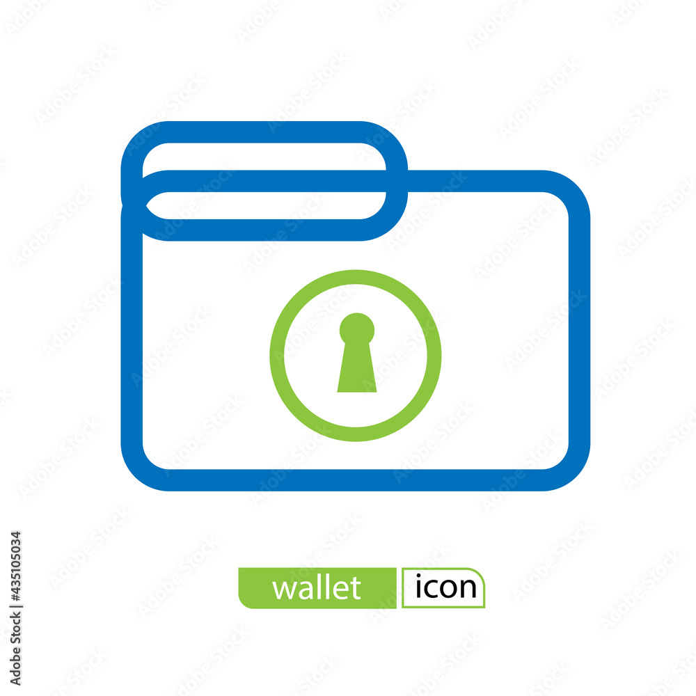 Wallet Icon in trendy flat style isolated on grey background. Wallet symbol for your web site design, logo, app, UI. Vector illustration Wallet Icon in trendy flat style isolated on grey background. Wallet symbol for your web site design, logo, app, UI. Vector illustration