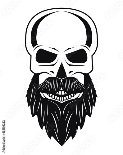 skull bearded hipster