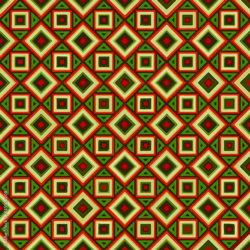 pattern with symmetric geometric ornament. pattern with symmetric geometric ornament.