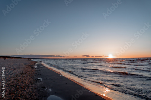 Incredibly beautiful sunset on the sea (834)