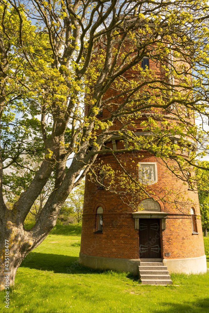 water tower  in the woods