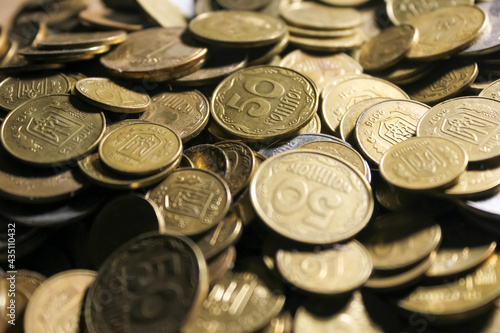 pile of coins, Ukrainian hryvnia