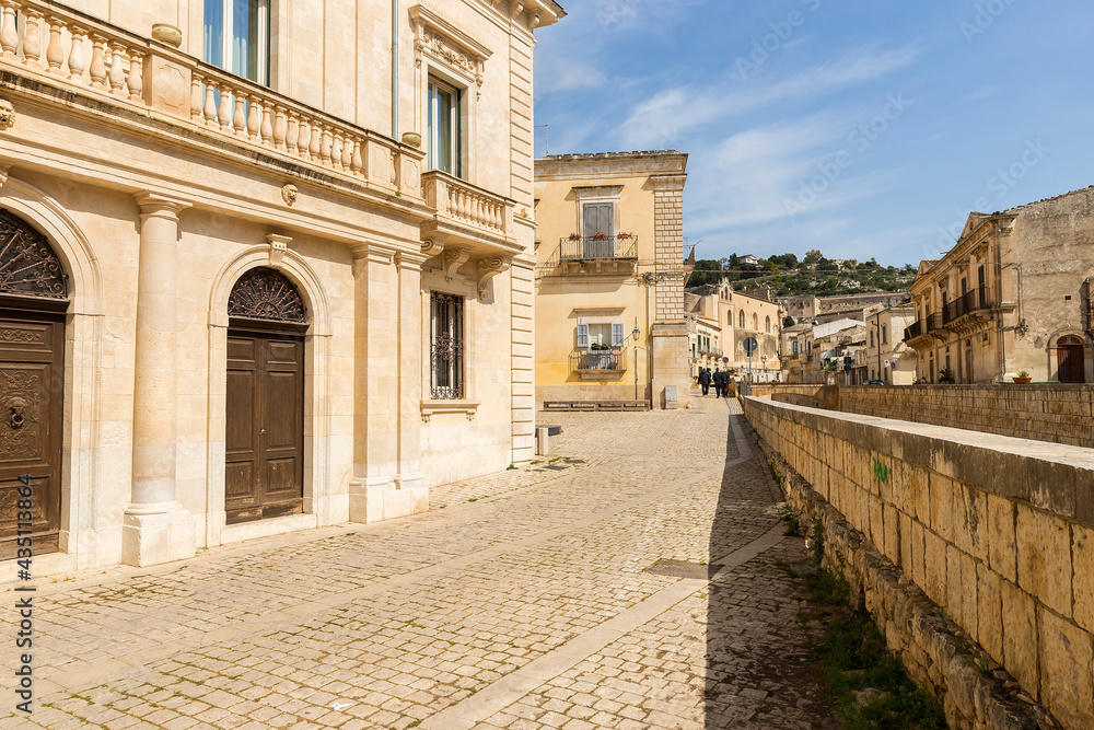Architectural Historic Buildings in Scicli, Province of Ragusa, Sicily, Italy – (Palazzo Favacchio Patane).