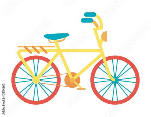 yellow bicycle icon