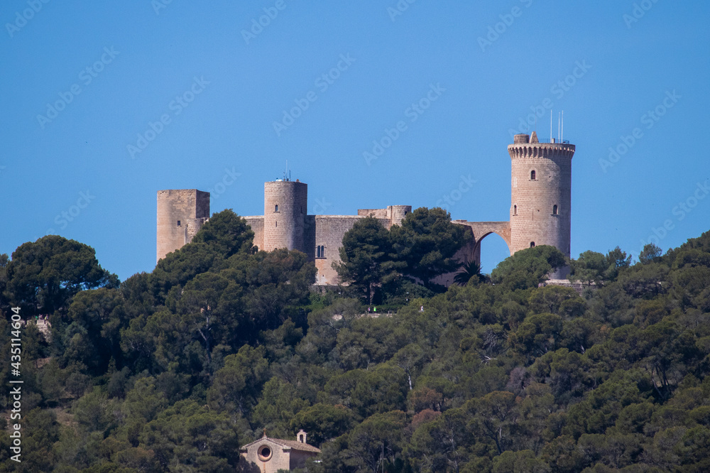 Castillo de Bellver, fortificación de estilo gótico, Isla de Mallorca