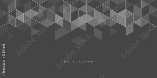 Abstract geometric technological background. Vector creative design.