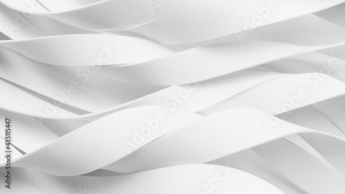 White abstract background, wavy elements