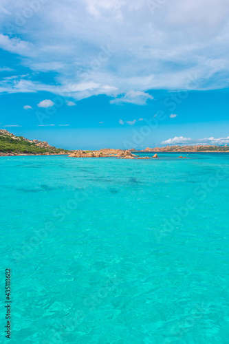Fototapeta Naklejka Na Ścianę i Meble -  Amazing crystal clear waters of Maddalena Archipelago, Sardinia Italy