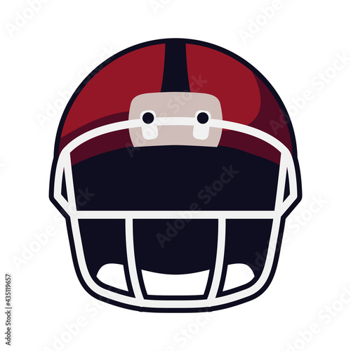 american football helmet front