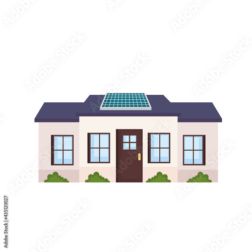 Solar panel on house