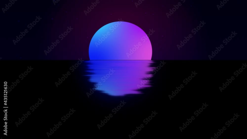 80s retro neon lights loop 3D animation 4K 80s retro neon lights loop 3D animation 4K