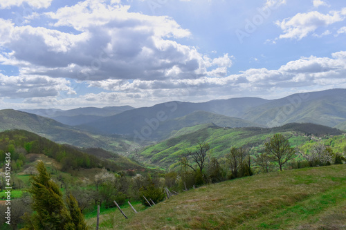 beautiful countryside panorama in Bosnia