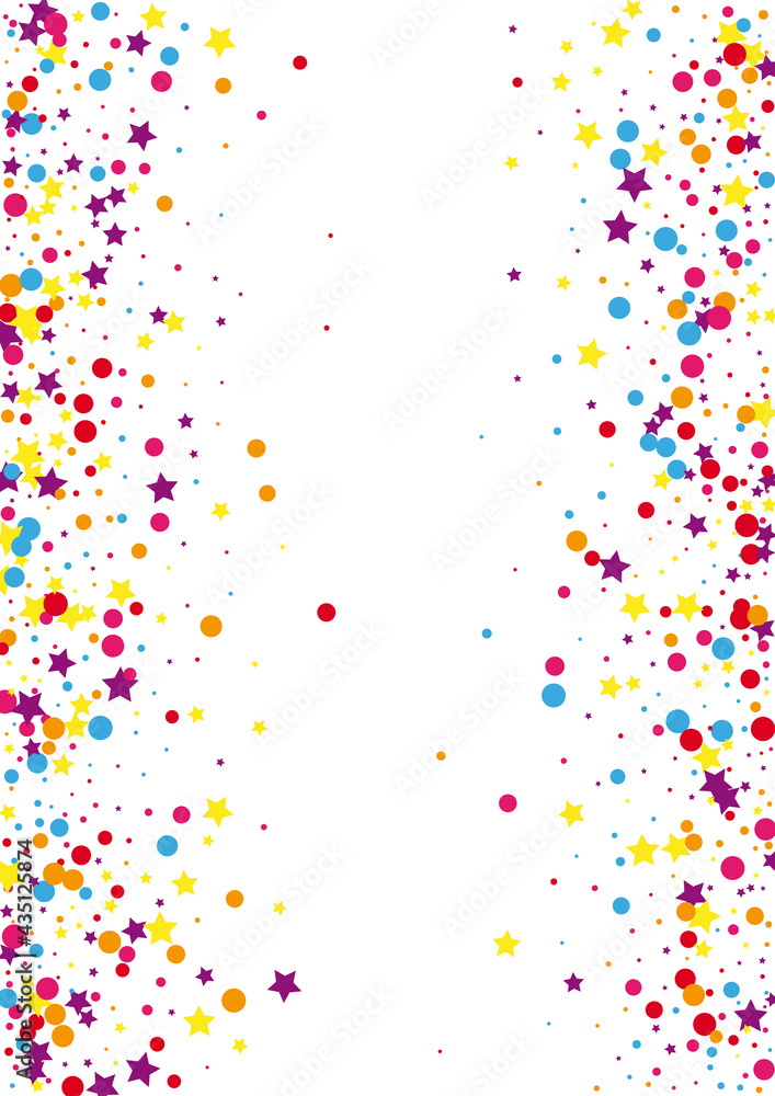Purple Shape Dot Decoration. Explosion Confetti Background. Blue Star Colored Illustration. Element Circle Illustration.