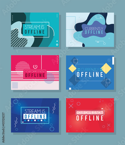 currently offline six templates