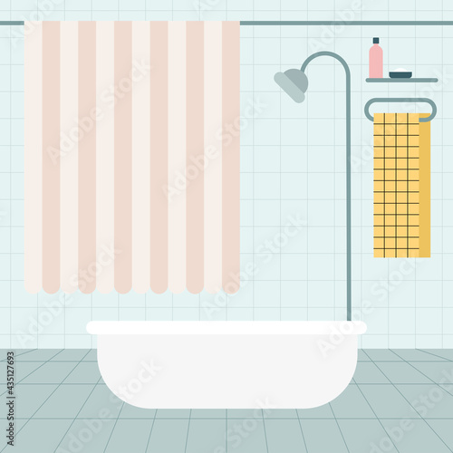 bathtub in bathroom