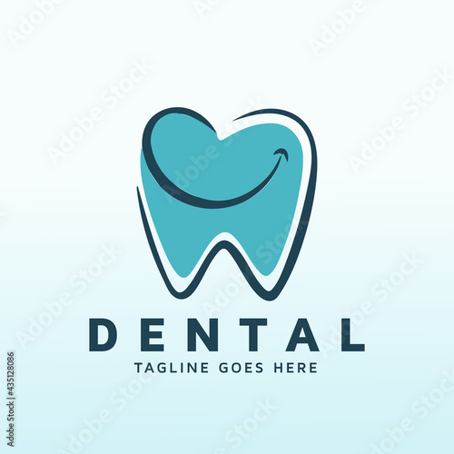 A modern affordable dental clinic logo design templates