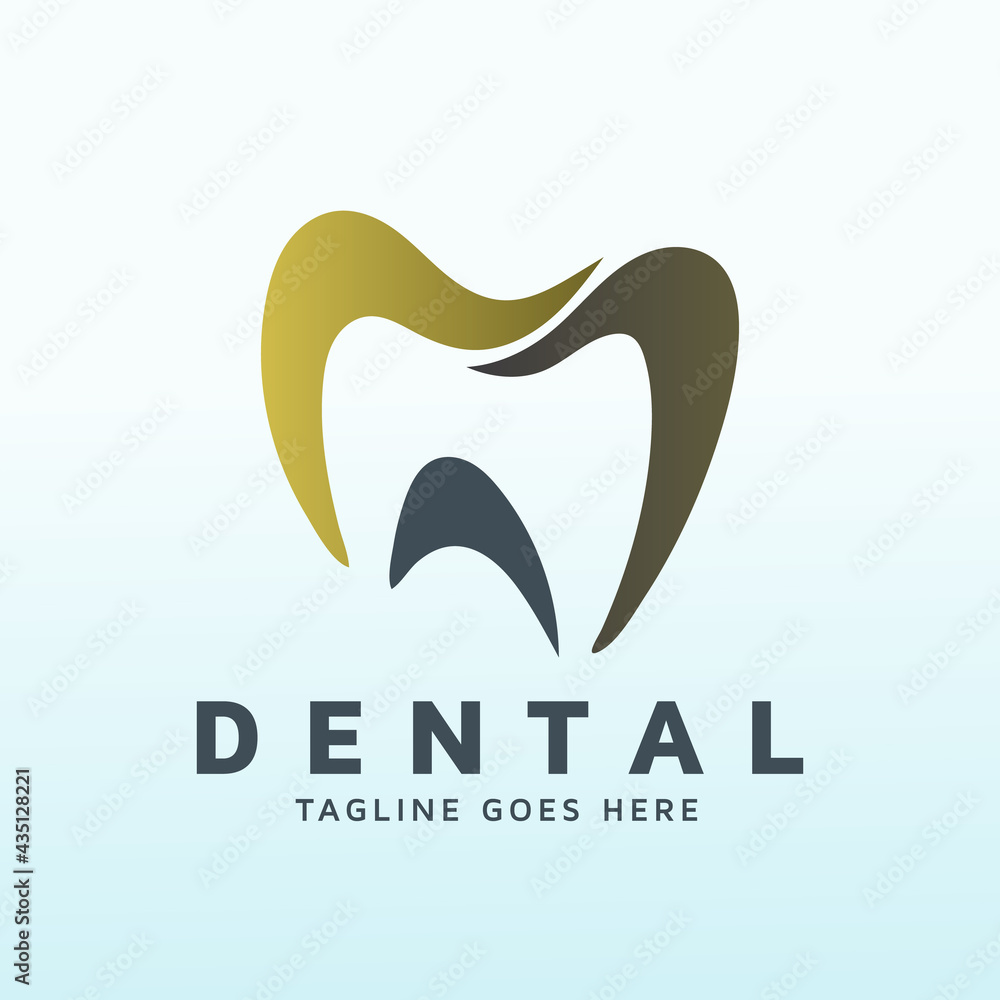 Fototapeta premium New Dental Practice letter M logo design
