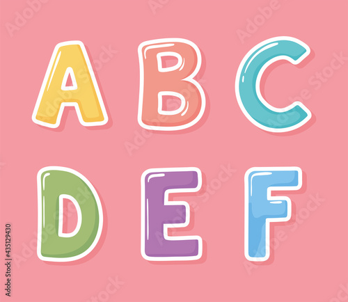 alphabet letters cartoon