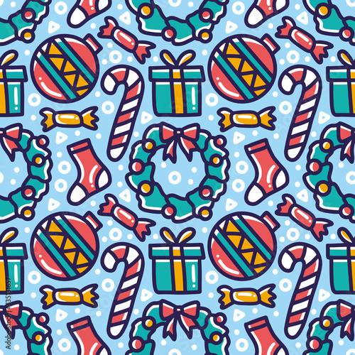 collection of christmas day pattern