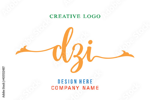 DZI lettering logo is simple, easy to understand and authoritative