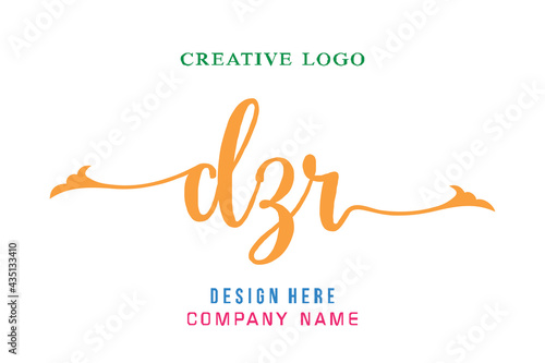 DZR lettering logo is simple, easy to understand and authoritative photo