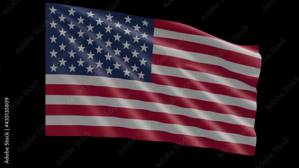 American Flag Animation Frontview American Flag Animation Frontview