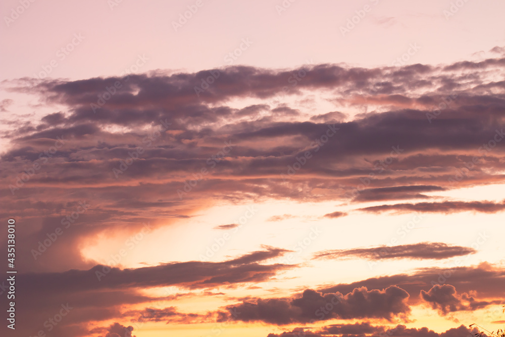 beautiful colorful sky and cloud in twilight time background