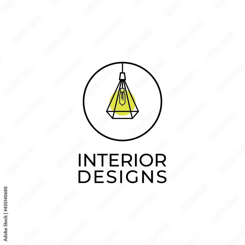 Interior logo design illustration inspiration vector template