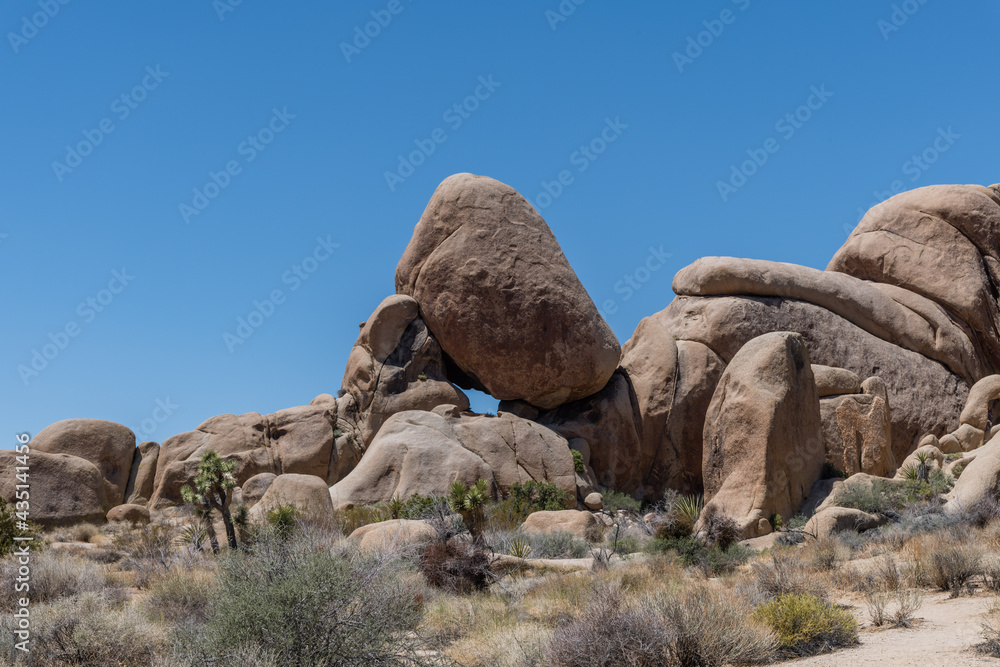 Scenic rock formation at the Joshua Tree National Park, Southern California Scenic rock formation at the Joshua Tree National Park, Southern California