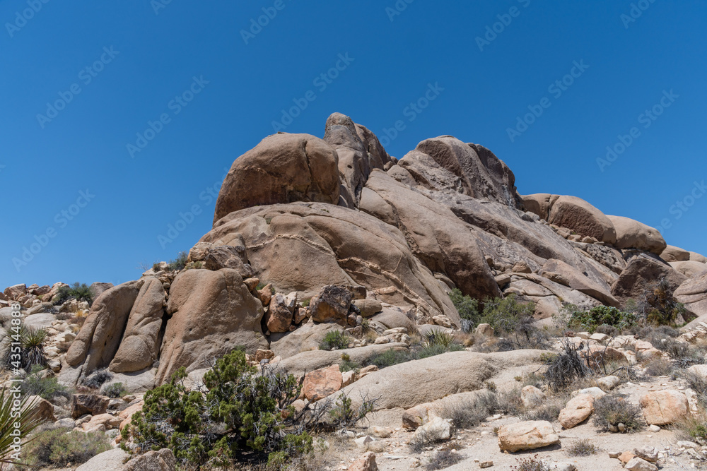Scenic rock formation at the Joshua Tree National Park, Southern California