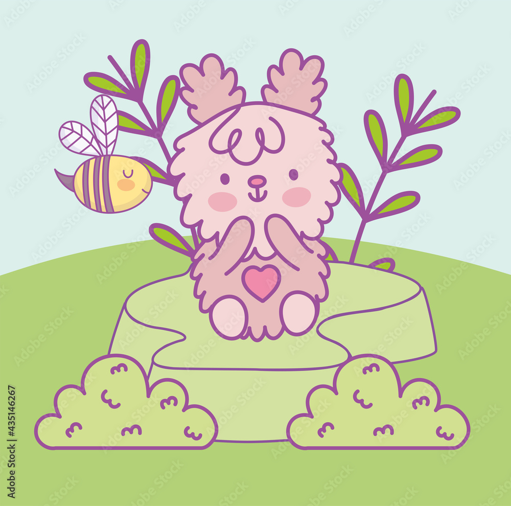 Fototapeta premium cute fluffy animal