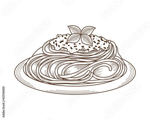spaghetti and parmesan cheese
