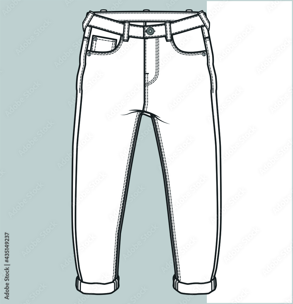 Details more than 84 trousers flat sketch latest - in.starkid.edu.vn