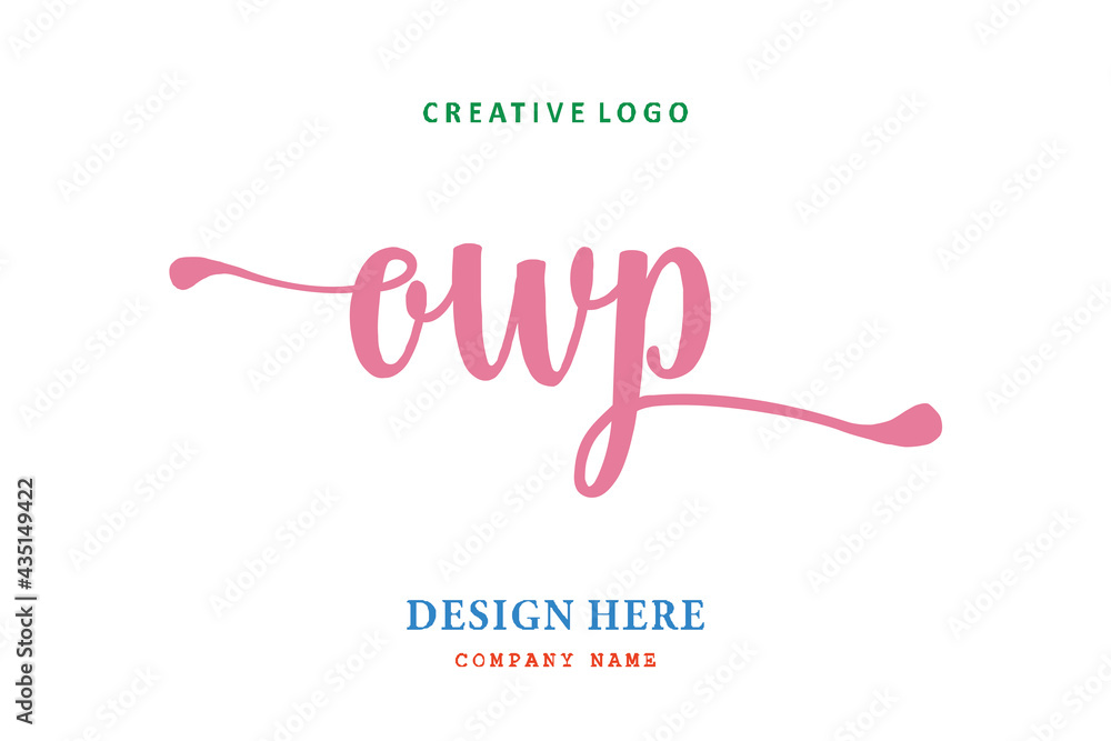 OWP lettering logo is simple, easy to understand and authoritative