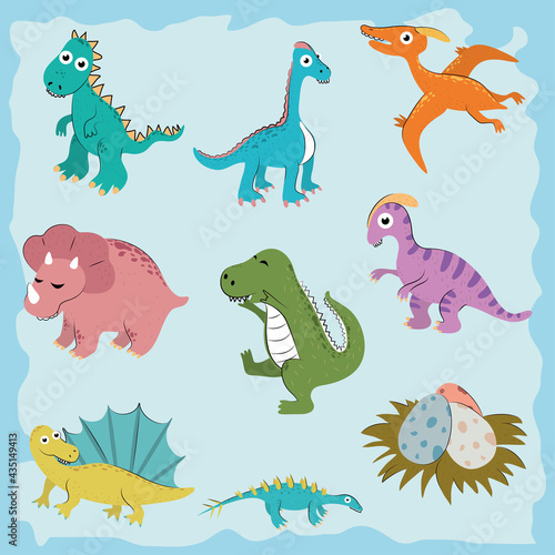 dinosaur character set