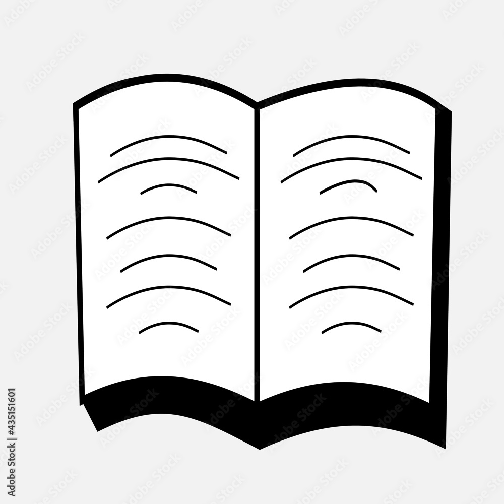 icon books on white background icon books on white background