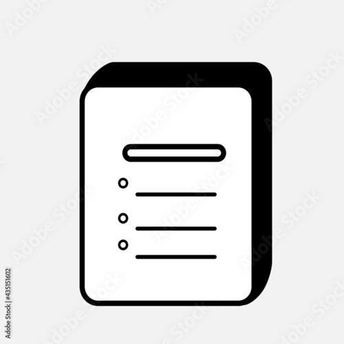 icon books on white background