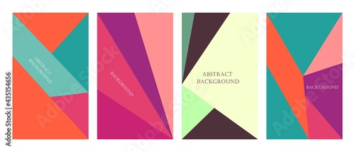 Colorful abstract background is used for the background of poster templates, banner and others