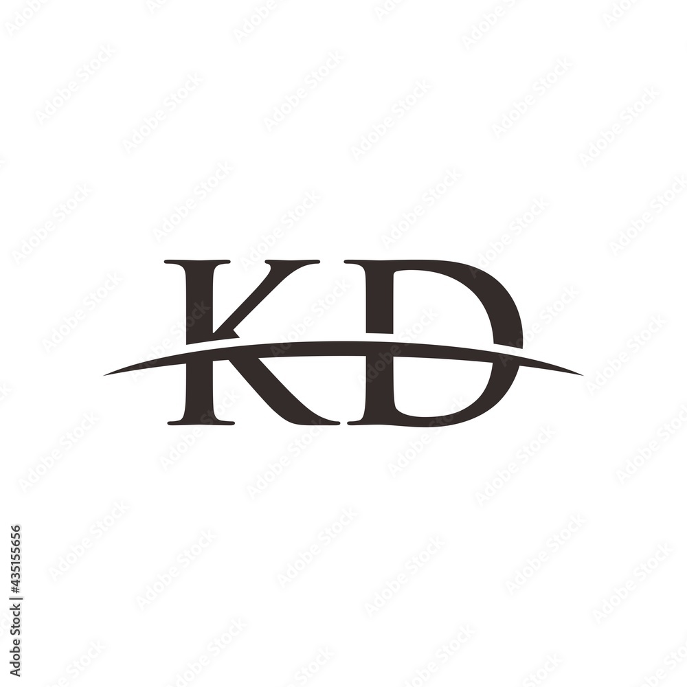 KD initial swoosh horizon, company logo design inspiration KD initial swoosh horizon, company logo design inspiration